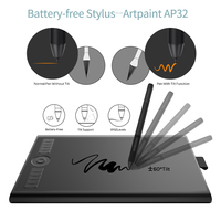 GAOMON M10K PRO 10x6.25 cali Art cyfrowy Tablet graficzny do rysowania obsługuje funkcję Tilt & Radial z 10 klawiszami skrótu 3
